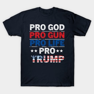 Trump 2024 American Flag Vintage T-Shirt
